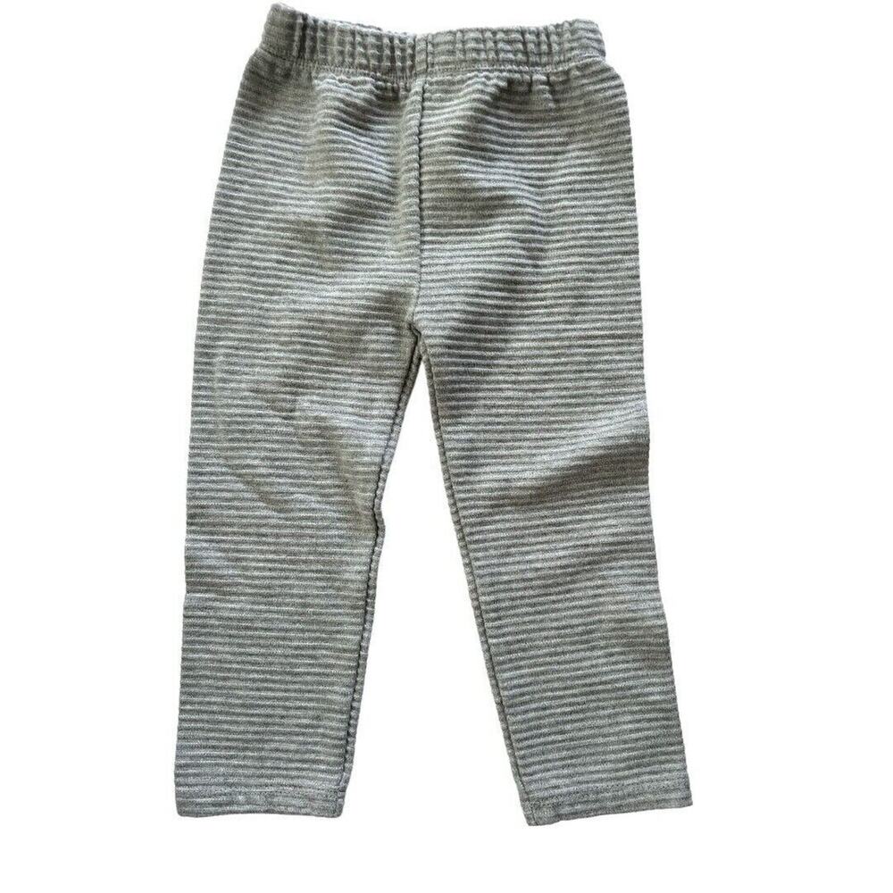 12 - 18 Mos Mud Pie Gray Ribbed Pants Leggings